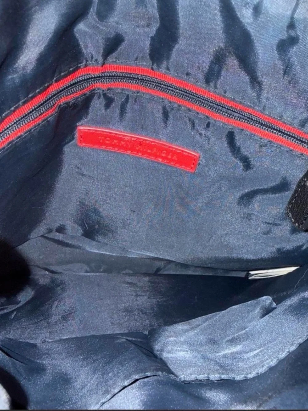 Tommy Hilfiger Black & Pink Monogram Messenger Bag